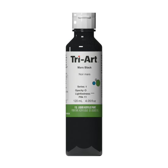 Tri-Art Liquid Acrylic Paint : Mars Black