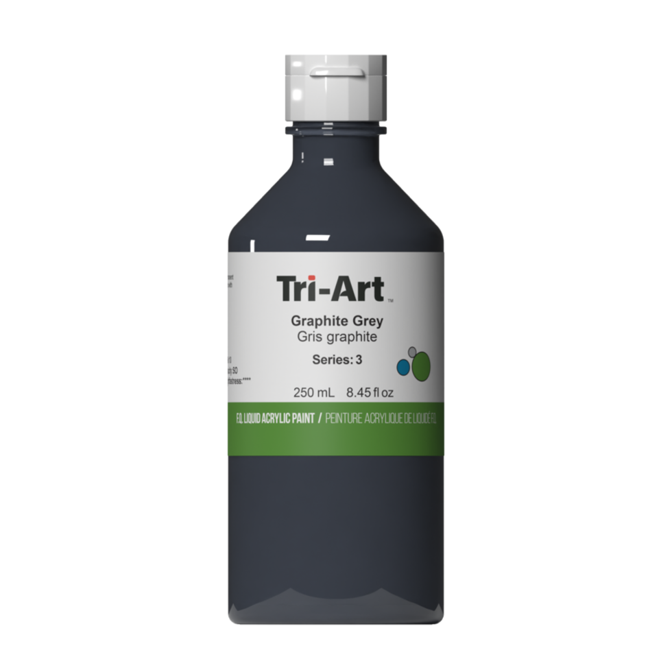 Tri-Art Liquid Acrylic Paint : Graphite Grey